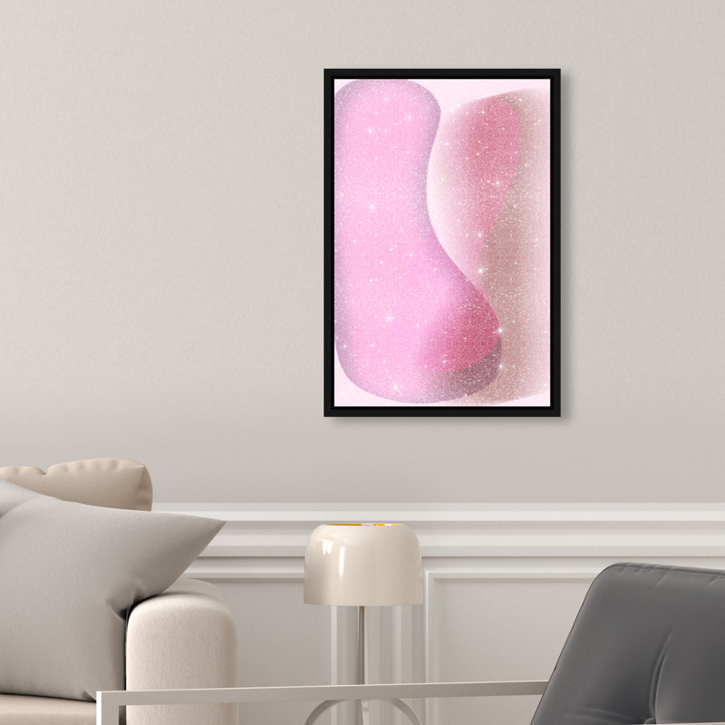 Dancing Lovers Print by Oliver Gal, 37"H x 25"W, Black Floater Frame