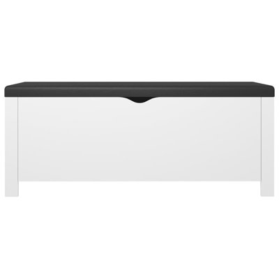 Atalfo Faux Leather Flip Top Storage Bench by Ebern Designs