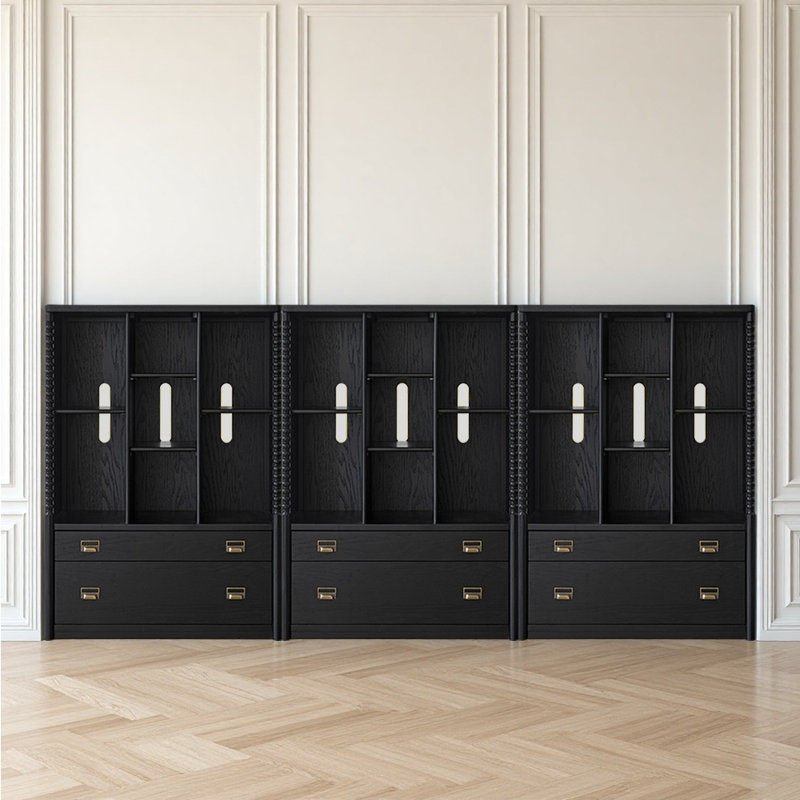Bibliothèque de style français rétro, Noir