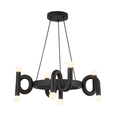 8 - Light Wagon Wheel Chandelier