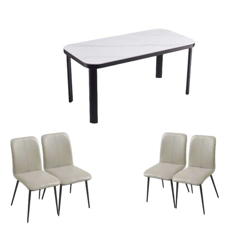 Ensembles de table de salle à manger modernes, H 29,52 po x L 55,11 po x l 31,49 po