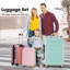 Valise Hardshell 4 pièces + valise à roulettes avec verrou TSA - 16 "+ 20" + 24 "+ 28" bagages