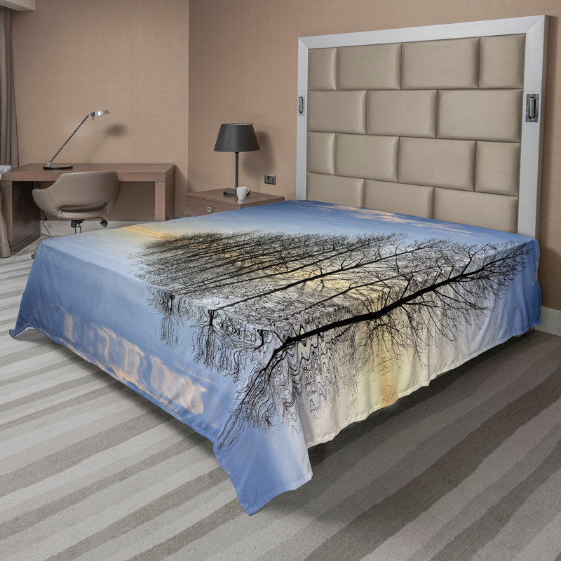 Drap-housse Ambesonne, Drap plat pour très grand lit californien