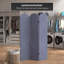 6 Ft. Classic Arch Velvet Room Divider Blue 3 Panel-327438974