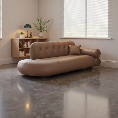 Luxury Elegant Chaise Lounge Faux Leather