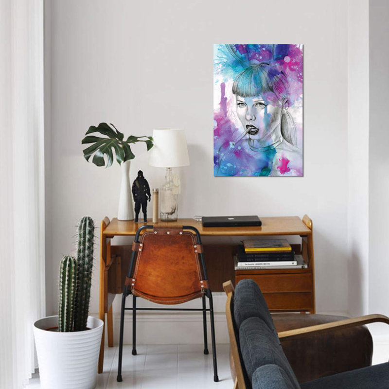 « untitleed viii », reproduction sur toile, H 18 po x l 12 po x P 1,5 po, Toile tendue