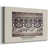 Toile naturelle avec cadre flottant