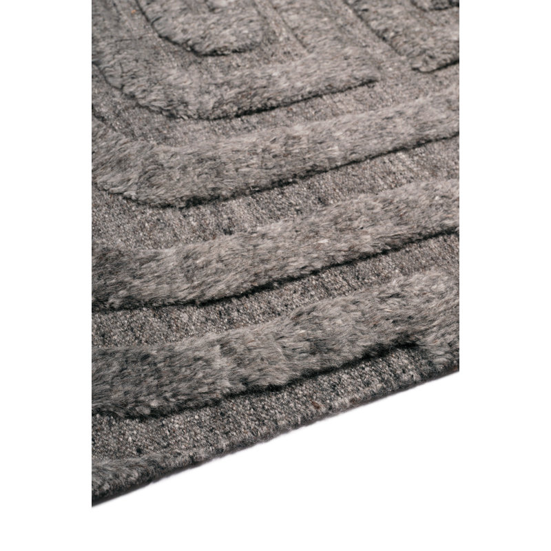 Folk Slate Area Rug, Rectangle 10' x 14'