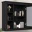 Armoire de rangement murale de salle de bain 35 po x 28 po, armoire à pharmacie, armoire murale moderne avec miroir, armoire à miroir avec 6 tablettes ouvertes (meuble-lavabo non inclus)