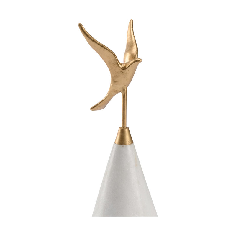 Sculpture de vol, H 10 po x l 3,75 po x P 3,75 po
