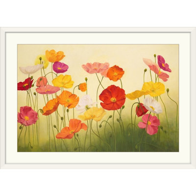 «Sunlit Poppies» par Janelle Kroner, reproduction d'art