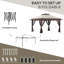 Pavillon de jardin avec moustiquaire Outsunny