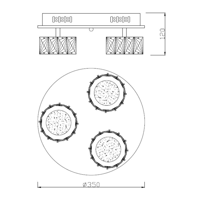 Glass LED Flush Mount