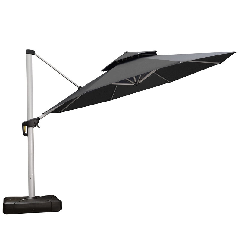 Legend 4m Cantilever Parasol With Base, Grey
