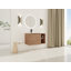 Meuble-lavabo mural 36 po avec lavabo en céramique et tablettes de rangement et 1 porte à fermeture en douceur, emballage KD, contreplaqué
