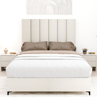 Lit plateforme tapissier Allivia