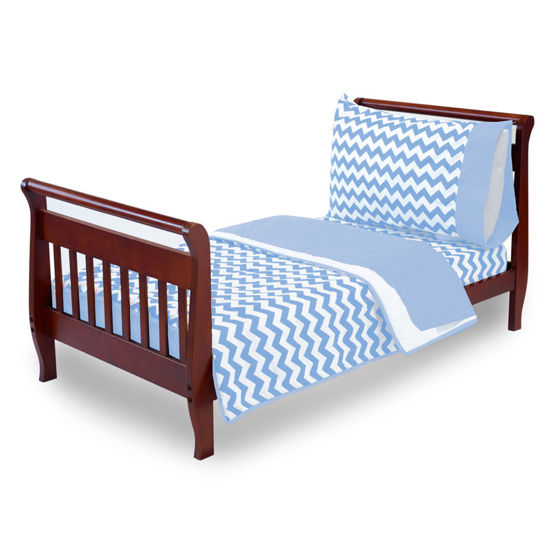 Ensemble de literie enfant 4 pièces Clint, Bleu pâle