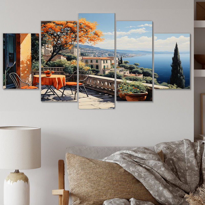 "French French Bliss In Provence III" sur toile, reproduction de 5 pièces