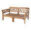 Monterey Teak Outdoor Loveseat with Sunbrella Cushions-775342007