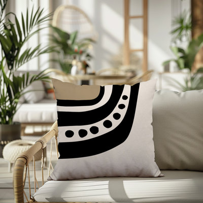 Oreiller carré réversible intérieur / extérieur Tobe Minimalist