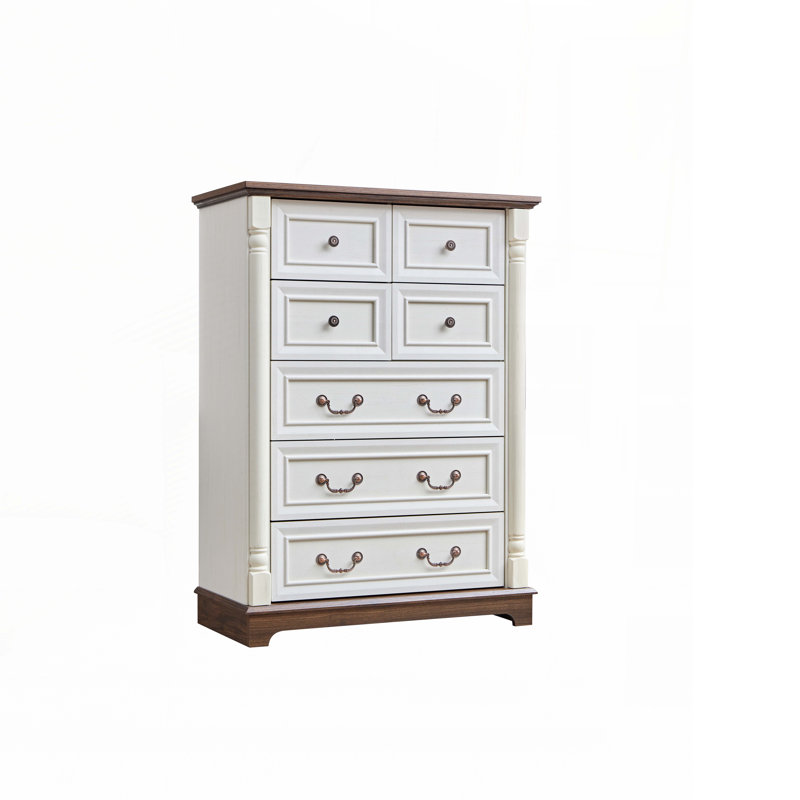 Commode 7 tiroirs en bois avec rangement
