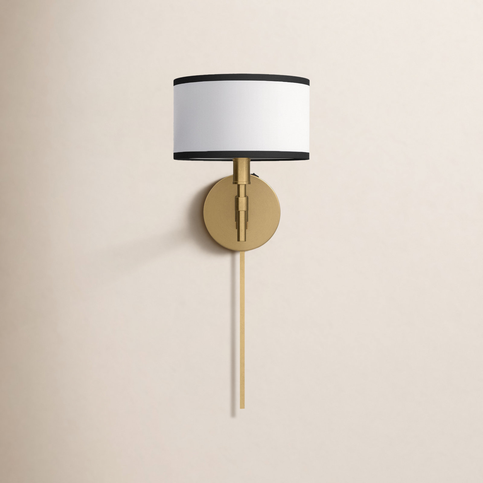 Hadid 1-Light Dimmable Brass Armed Sconce