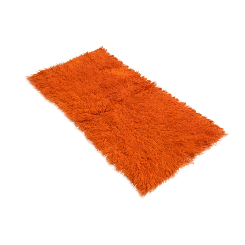 Tapis de couloir orange 4 pi 4 pi