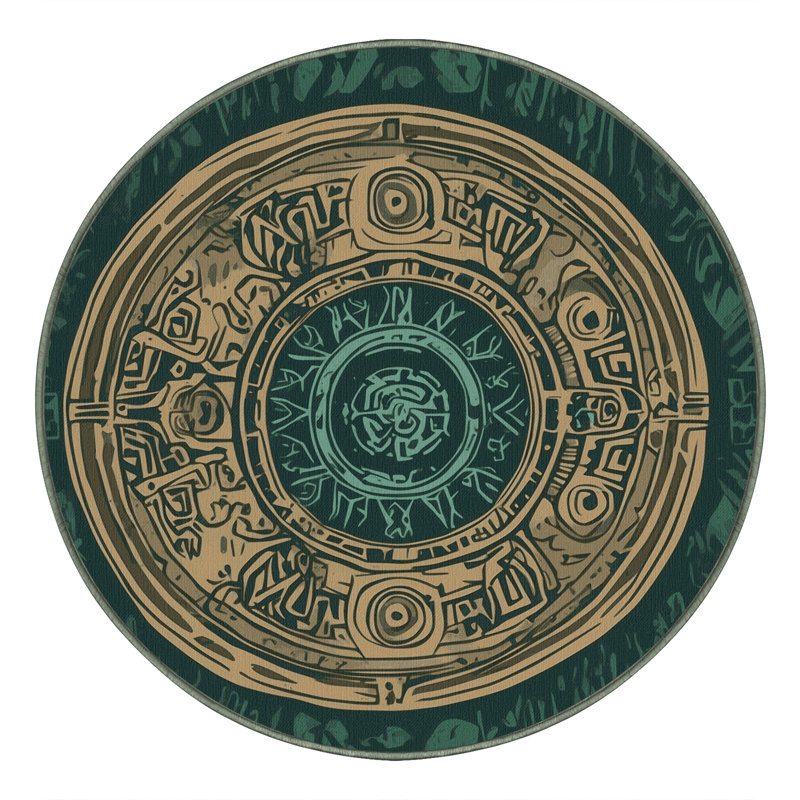Courageous Heart Rug, Round 5'