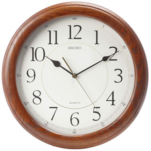 QXA129BLH Wall Clock, Brown