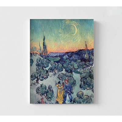 The Stroll By Vincent Van Gogh, Hiking Art Print,Van Gogh Nature Art,Van Gogh Tree,Stroll Wall Art, Nature Lover Gift,Van Gogh Scenery Print