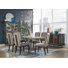 Extendable Rectangular Dining Table With 4 Host Chairs And Server