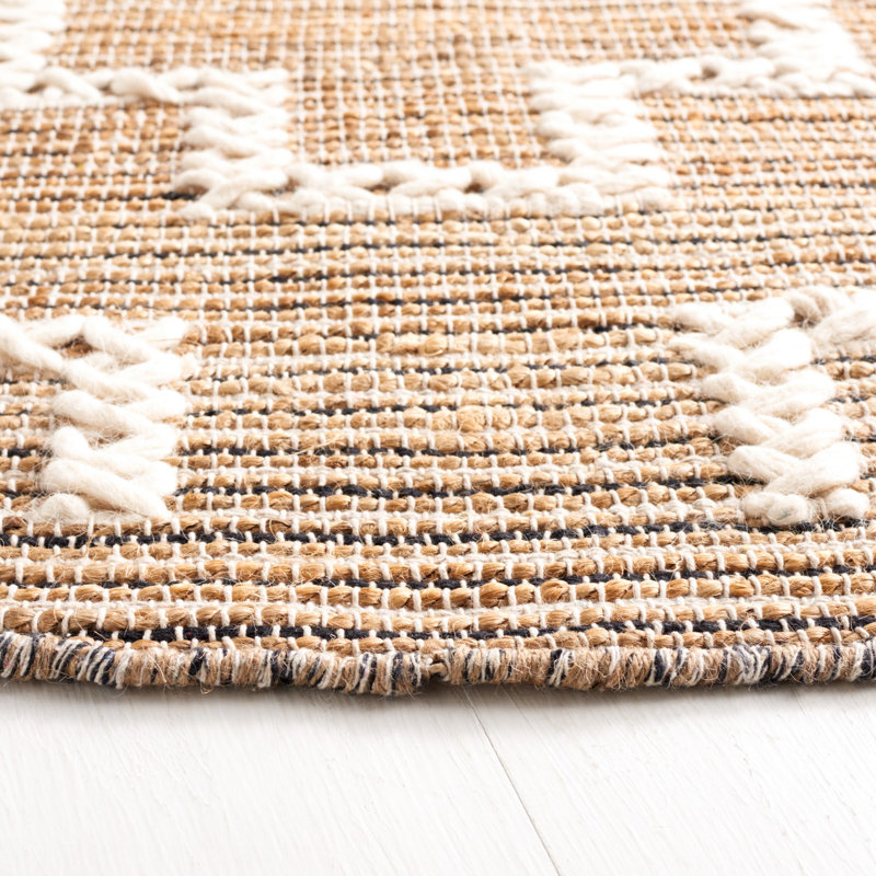 Tapis en fibre naturelle 375 Adriyel, Rond 6 pi