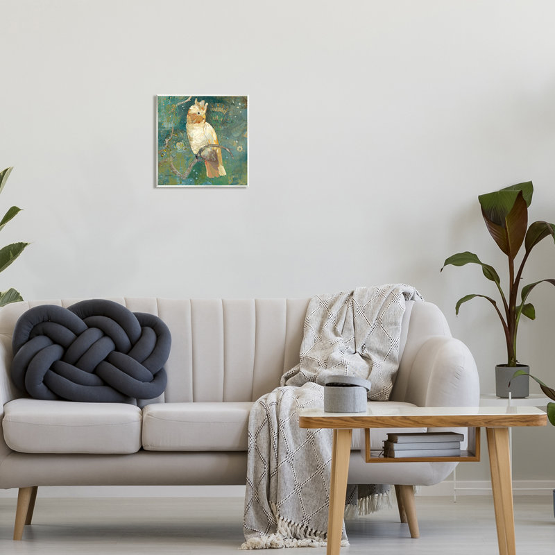 Cockatoo Boho Pattern 12" x 12" MDF Wood Wall Plaque