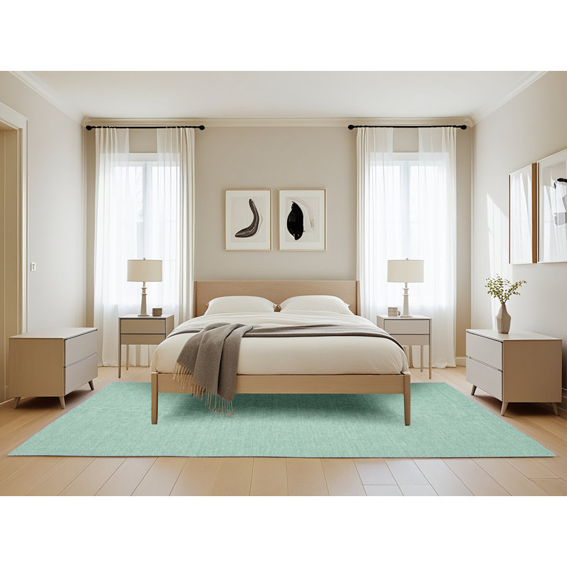 Tapis contemporain sauge, Rectangle 5 pi x 8 pi