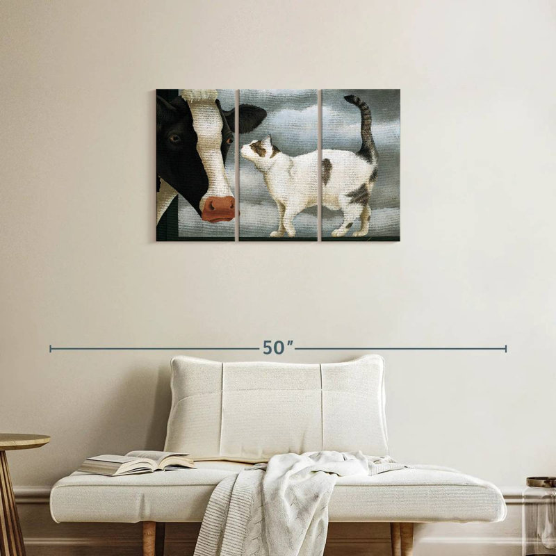 Cat And Cow, 20" H x 33" W
