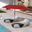 Grand parasol de patio 13 pi avec lumières solaires à DEL et manivelle 12 baleines robustes-1378704951