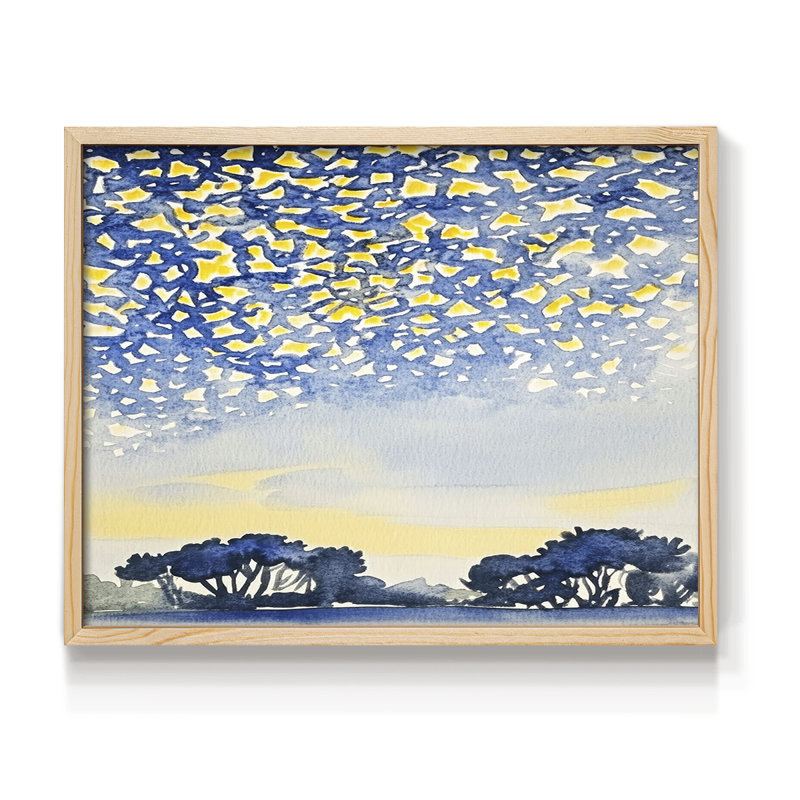 LANDSCAPES Series XLVI -Framed Print - Restickable, 8" H x 10" W