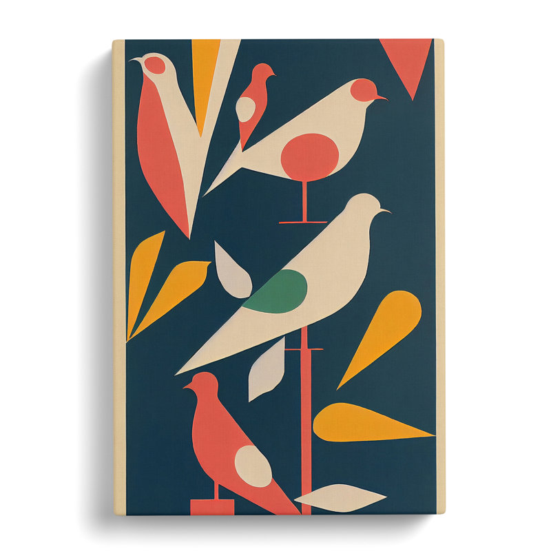 Dove Bird Abstract Vol.1 - Wrapped Canvas, 60cm H x 40cm W x 3cm D