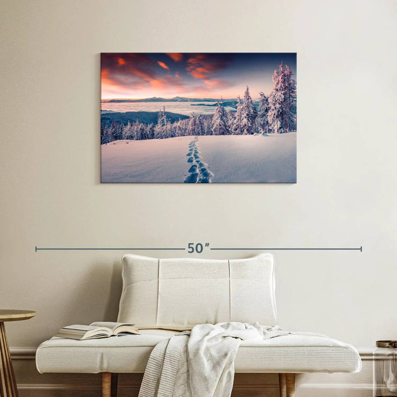 Alvord Winter Footprints, 24" H x 36" W