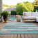 Malchow Washable Striped Indoor / Outdoor Rug