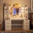 Makeup Vanity Desk with Mirror and Lights, 59" Large Vanity Table with 8Drawers & Open Storage Shelves, Brightness Adjustable, Dressing Table for Bedroom