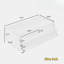 Table basse moderne moderne avec 4 tiroirs et 2 tablettes-2110216444