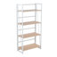 Bibliothèque contemporaine en métal peint blanc et bois naturel par Lumisource-545997948