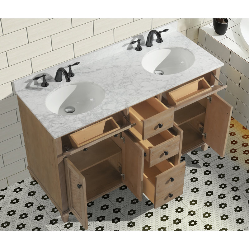 Ensemble de meuble-lavabo double 55 po Annie