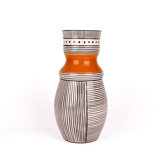 African Handmade Ceramic Table Vase