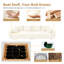 Velours côtelé 82,7 po beige à 3 places, canapé-lit moderne et confortable, fauteuil convertible, rembourrage en mousse haute densité, rembourrage en mousse confortable avec plusieurs coussins, repose-pieds assortis, idéal pour regarder la télévision-848373033