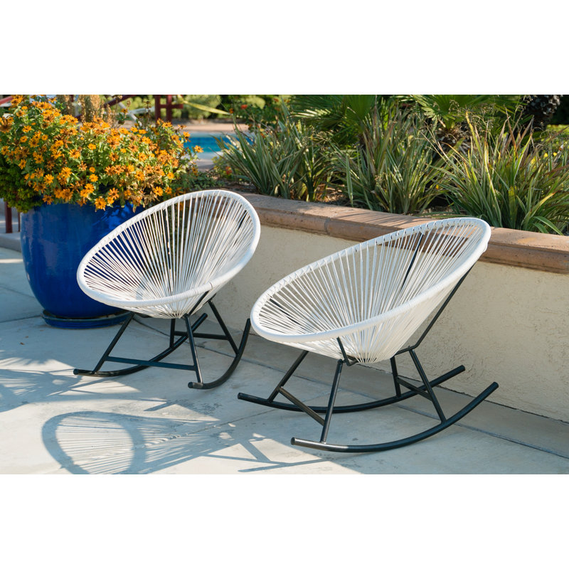 Chaise berçante en osier Meyerwood, Multicolore
