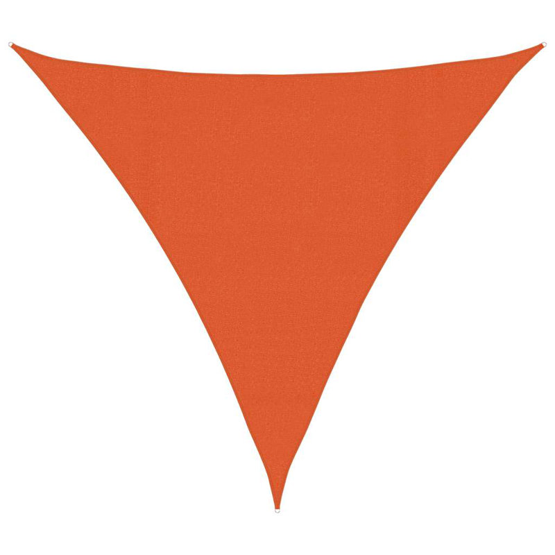  Sunshade Sail 160 G/M² Square Orange 4.5X4.5 M HDPE, Orange