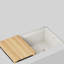 Inteos SILGRANIT 33" Single Bowl Reversible Undermount Workstation Kitchen Sink-966452604