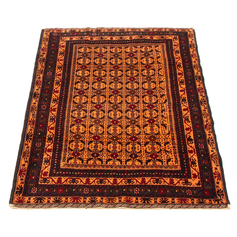 Teimani Orange Rug 3'11" x 6'8"